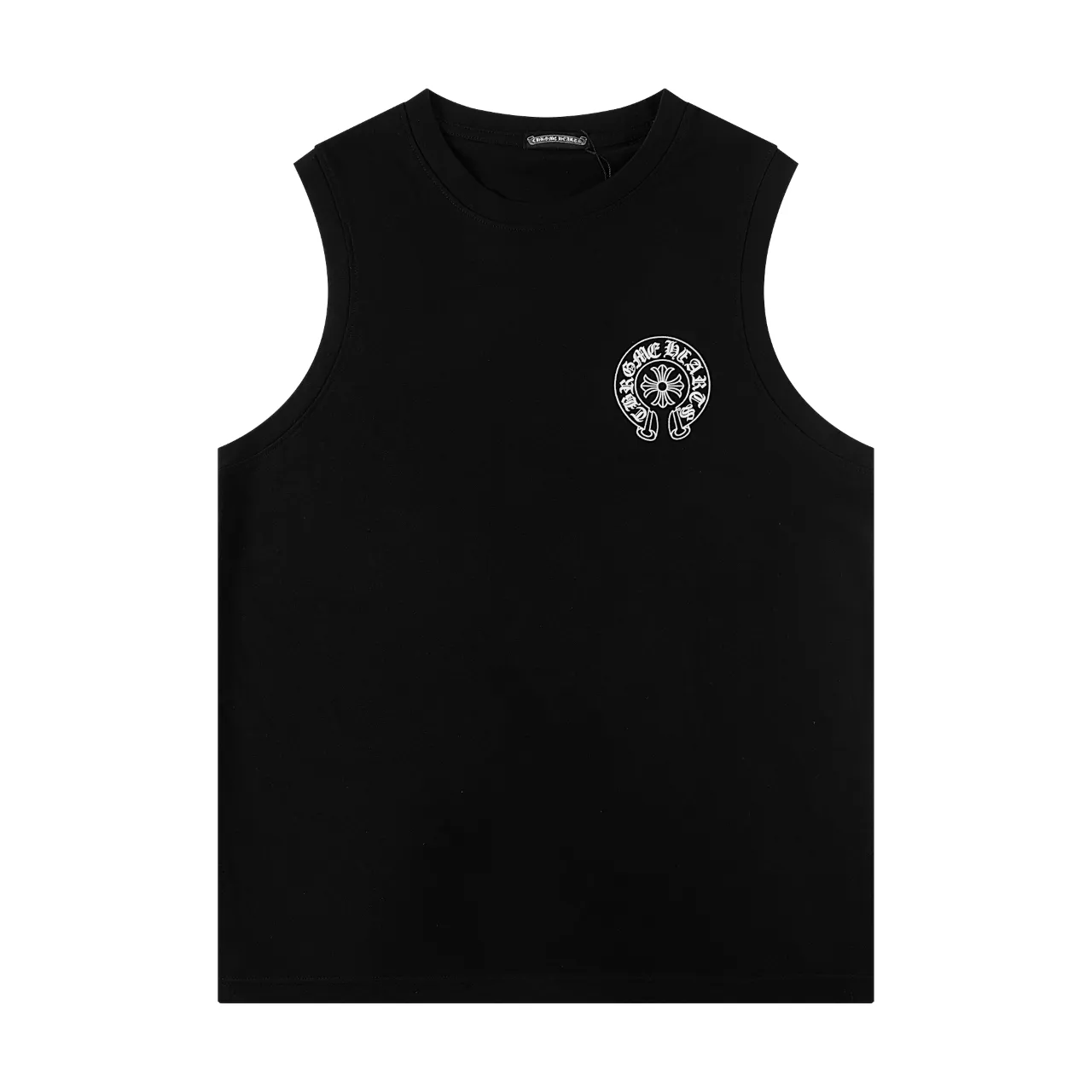 P150 Chrome Hearts Chrome Hearts Rainbow Horseshoe Print Tank Top T-Shirt Size: SMLXL Color: Black